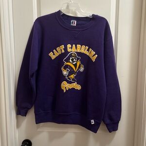 Vintage East Carolina Pirates Sweatshirt Mens Medium Russell Athletic USA 90s